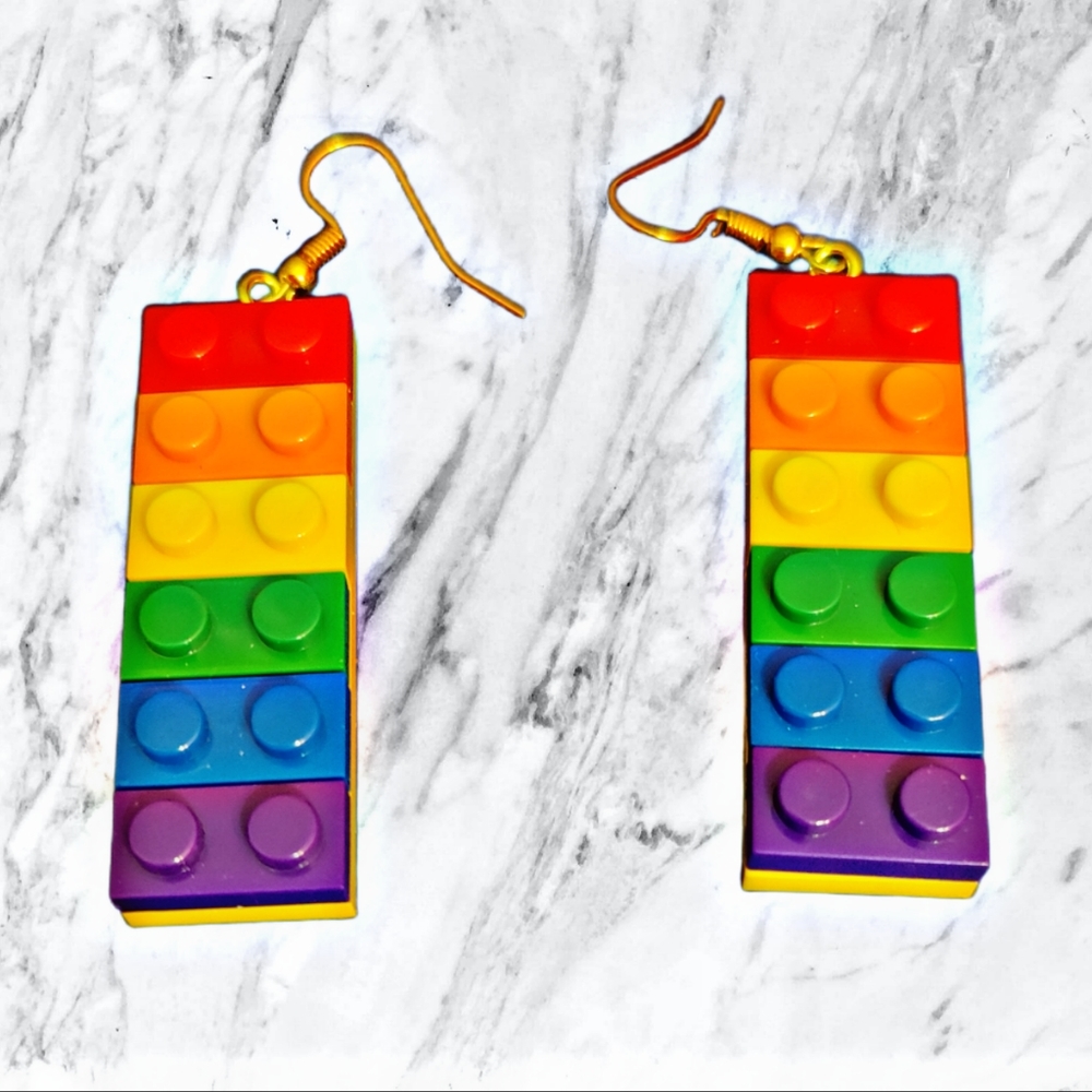 Lego Earrings